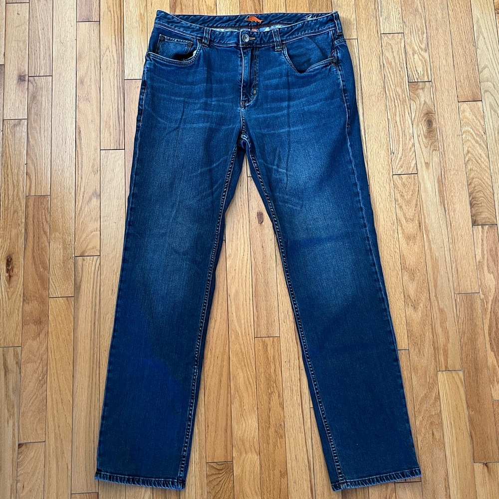 Tommy Bahama Sand Drifter Jeans 36x34 Straight Leg Stretchy Lyocell Tencel Denim